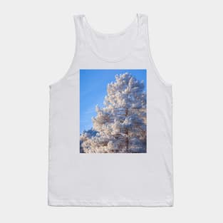 Hoarfrost pine tree Tank Top